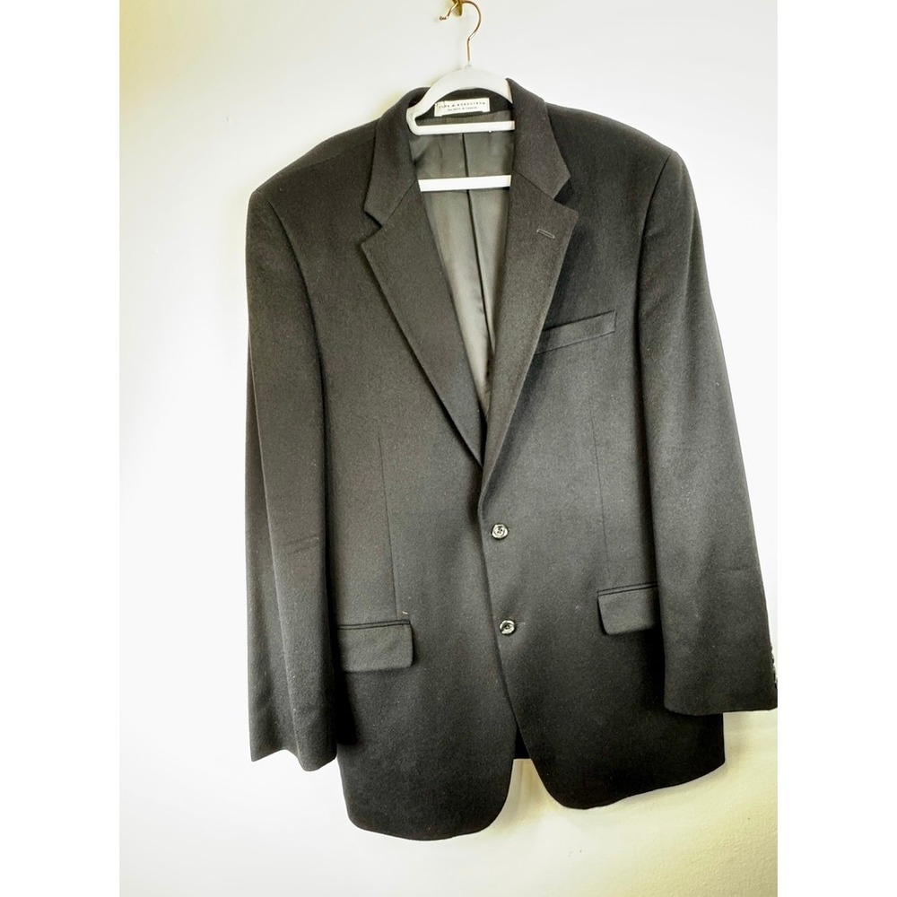 ING Loro Piana 100% Cashmere Blazer Black Sport Coat Canada 920N